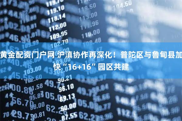 黄金配资门户网 沪滇协作再深化！普陀区与鲁甸县加快“16+16”园区共建